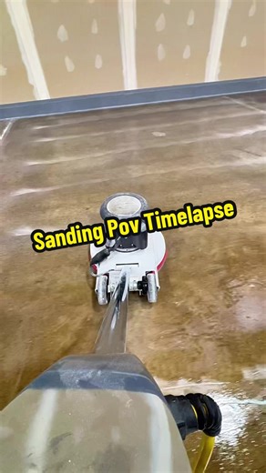 Sanding after our epoxy primer to make sure the chemical-resistant topcoat bonds the way it should. Prep is everything. 💪 #columbusepoxyflooring #epoxyfloors #surfaceprep #industrialcoatings #floorcoating