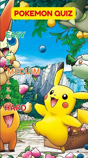 Ultimate Pokémon Quiz! ⚡ Guess These Pokémon From Easy to Hard | Shorts