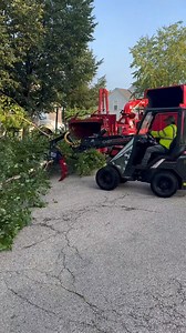 33K views · 565 reactions | Feeding trees to the chipper the easy way  This is the @tne_distributing CAST loader. It is a small compact loader that has a telescoping boom. It uses mini skid attachments so it can do a ton of jobs. It really does well at hauling limbs and logs. What do you guys want to see us do with it? #toolsinaction #tiacrew #forestry #lumberjack #skidsteer #landscaping | Tools in Action | Facebook
