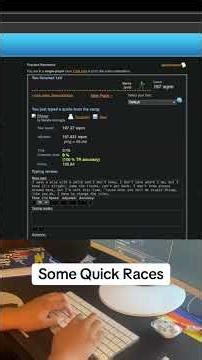Typing 200 WPM on the APPLE MAGIC #typeracer #shorts #typing