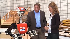 On this week's episode of The Gadget Show, Ortis and Amy meet some of the world's most advanced robots. Watch the whole episode on Demand 5 now. http://www.channel5.com/…/the-gadget…/episodes/episode-4-709 | The Gadget Show