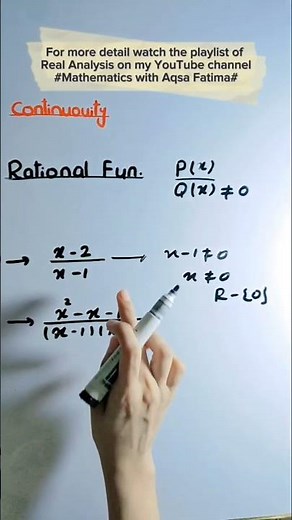 continuity of rational and irrational functions #shorts #maths #tricks #youtubeshorts #bs #bsc #PhD