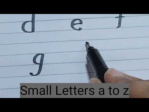 Cursive writing a to z for beginners | Basic Strokes and Shapes || Cursive handwriting practice abcd