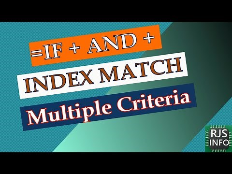 Advanced index match with if function | excel multiple criteria | Excel Tutoring