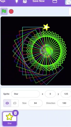 #scratch pen art flower