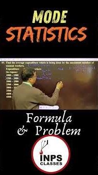 Mode Examples in Statistics 🔥 Complete Concept | Easy Questions | Nitin Sir | INPS Classes