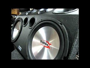 Caixa Trio dutada com 2 subwoofer de 12" SUBBOX - Alumínio