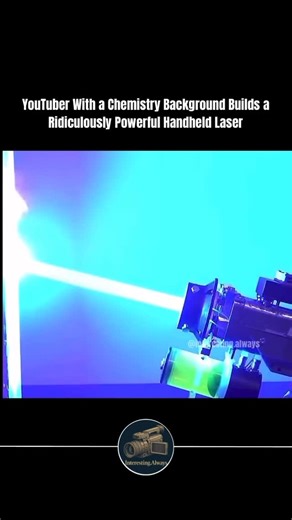 @interesting.always on Instagram: "In this video, @Styro.drake (Drake Anthony) - a well-known YouTuber with a chemistry background - demonstrates one of his custom-built high-powered handheld lasers. Anthony has become famous for designing extreme DIY laser projects while also teaching viewers the physics behind optics, photonics, and energy conversion. High-power lasers like the one he builds typically use diode modules harvested from industrial equipment or projectors. By focusing the emitted 