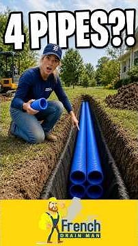 Why We Put 4 Pipes in One Drain Trench