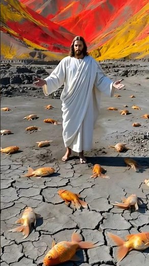 Jesus Brings the Fish Back to Life! 💯#jesus #god #bible #christian #love #faith #jesuschrist #church