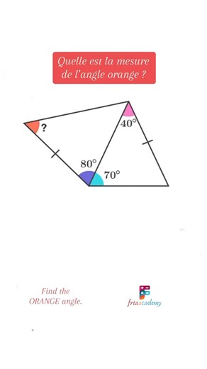Calculs des mesures d’angles. | Friaacademy