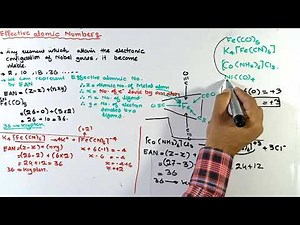 Effective Atomic number (EAN) | method to calculate EAN | transition elements