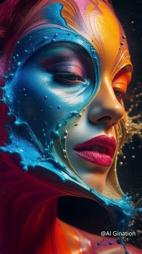 Surreal Liquid Makeup Animation