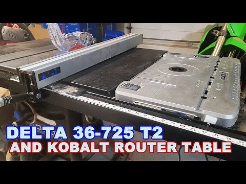 Delta 36-725 Table Saw and Kobalt Router Table Installation Tutorial
