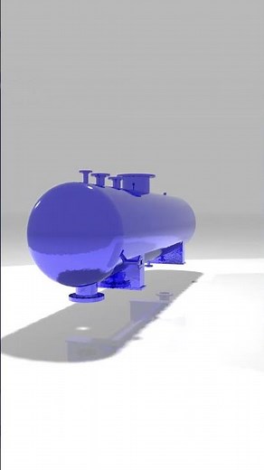 3D Industrial Model – Depropanizer Reflux Accumulator