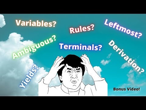 Context-Free Grammar Definitions: Yields, Ambiguous, Leftmost Derivation