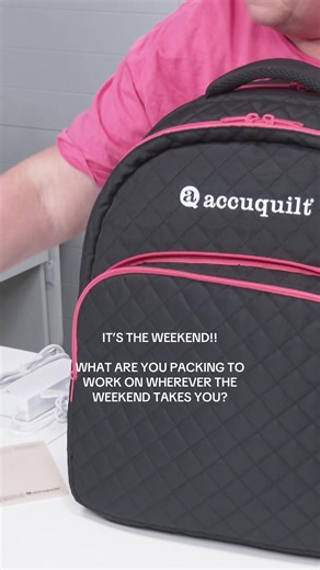 And if you need a backpack to take it all with you, we’ve got you covered! The GO! Fabric Cutter Backpack was designed to fit your GO! Bolt perfectly so it can go wherever you go and your projects never have to stop ⚡️🫶🏼 #weekendprojects #quiltingtiktok #quiltingonthego #quiltersoftiktok #weekendcrafts
