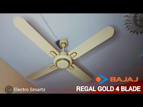 BAJAJ REGAL GOLD 4 BLADE CEILING FAN 48"(1200mm) || UNBOXING, REVIEW & INSTALLATION