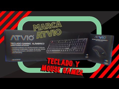 Unboxing del teclado y mouse marca ATVIO