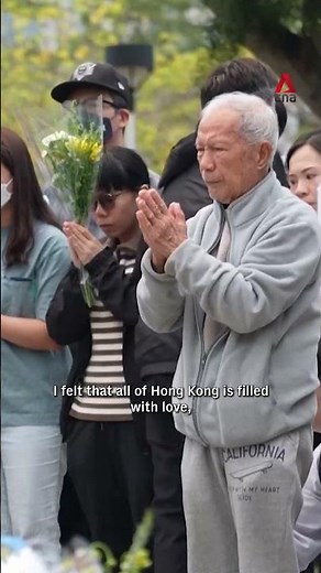 Mourners in Hong Kong queue over 1km to pay tribute to fire victims