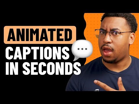 How to Make Animated Captions FAST I Descript