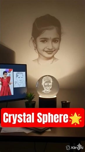 ✨ Sanjana & Anjana AI Photo | Crystal Glass Sphere Cinematic