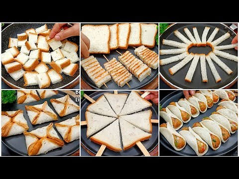 6 Easy Bread Snacks Recipe | New Recipe | White Bread Snacks Recipe | Evening Snacks |Snacks Recipes