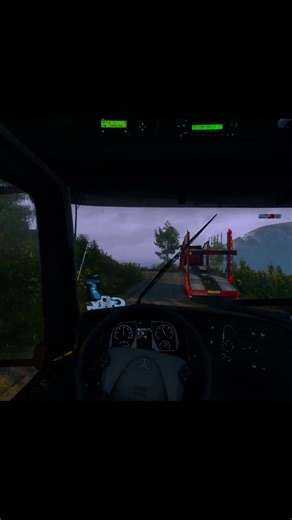 Overtakin Impossible🤕 #shorts #eurotrucksimulator2 #ets2 #steeringwheelgameplay