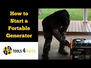 How to Start a Portable Generator