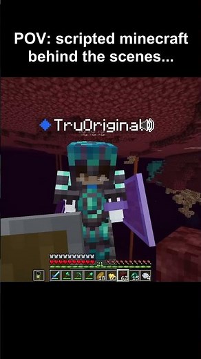 POV: Scripted Minecraft Behind the Scenes... #shorts
