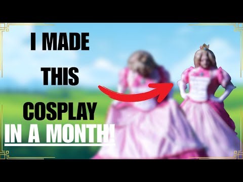 How I Built This 👑Princess Peach👑 Cosplay in ONE MONTH!!