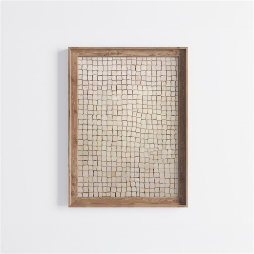 Neutral Mosaic Tile Print – Rustic Vintage Style Wall Art (digital Download) - Etsy