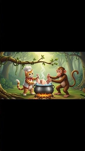 billi aur bandar cartoon video