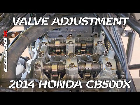 2014 Honda CB500X valve adjustment // How to replace valve shims
