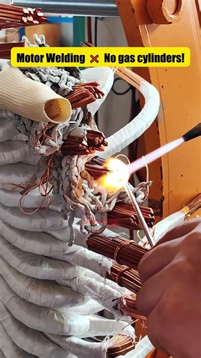How do you weld electric motors? No scraping! Try HHO! #welding #hho #hydrogen #electricmotor