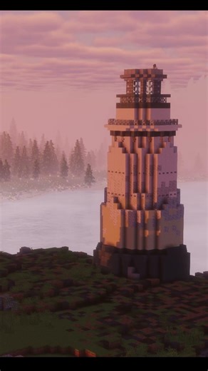 Arcadia Bay Lighthouse | Life Is Strange Minecraft Timelapse Build #minecraft #gaming #mcyt