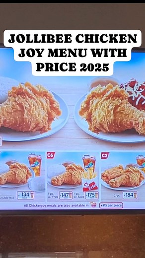 641K views · 1K reactions | jollibee chickenjoy menu with price 2025 | Cherry Sakura | Facebook
