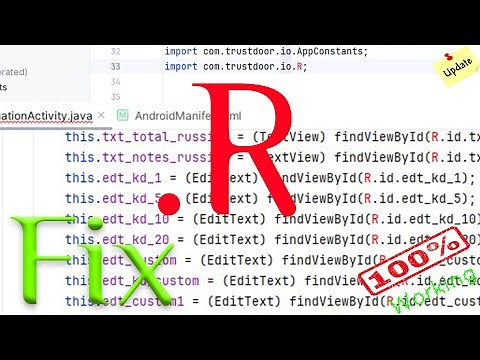How to fix symbol: class R | cannot resolve symbol .r error in Android Studio