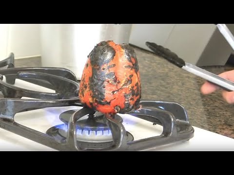 How to Roast Peppers on the Stove or in Oven - How to Peel Bell Peppers - Easily Roasted Red Pepper