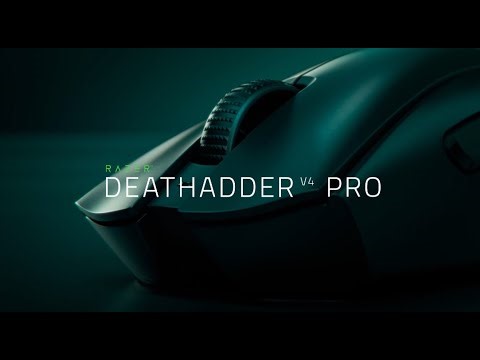 Razer's DeathAdder V4 Pro gaming mouse features an optical scrolling wheel