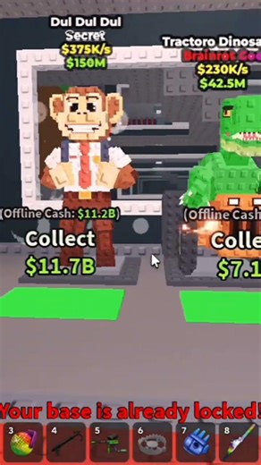 seeing my base after along time # steal a brainrot #roblox