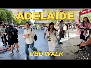 【4K】Australia Adelaide City Tour | CBD Walk Through | After-school Time