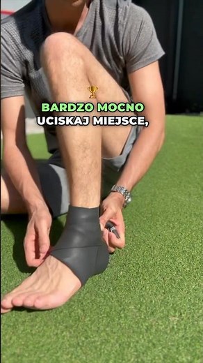 Sprained ankle. Quickly perform compression. The full video is available in the episode on the… #...