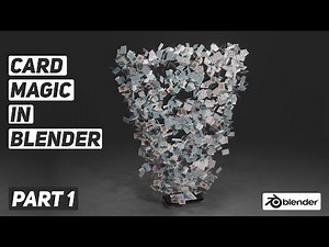 CARD MAGIC ANIMATION TUTORIAL IN BLENDER | PART 1: MODELLING AND TEXTURING