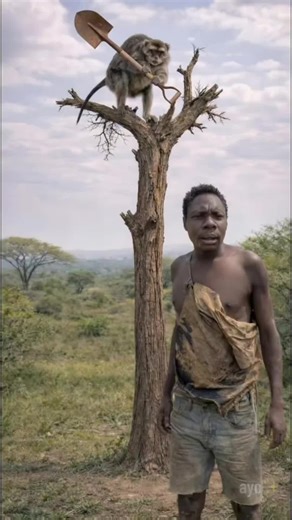 Funny monkey baboon and funny Chaba on the tree everyday for chaba 🤣🤣🤣❤️🔥 #funnytiktok #viral #funny #animals #lion