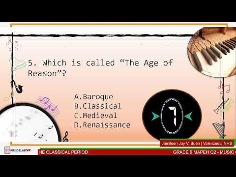 GRADE 9 MAPEH Q2 - MUSIC OF THE CLASSICAL PERIOD