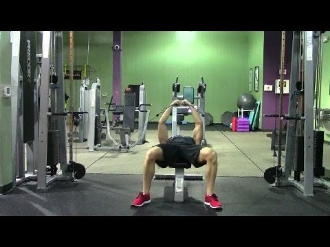 Lying Cable Fly - HASfit Chest Exercise Demonstration - Chest Fly - Cable Flys - Pectoral Fly