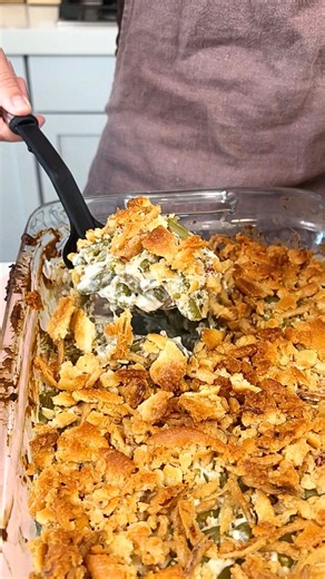 Green bean casserole side dish recipe