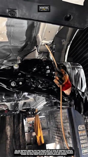 Car underbody worktool that sprays high pressure water to remove dirt and oil #worktool