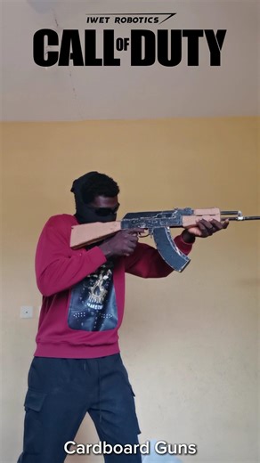 Homemade Cardboard Rifle - Kalashnikov